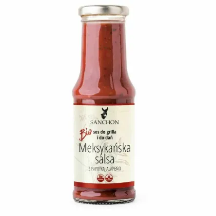 Sos do Grilla i Dań MEKSYKAŃSKA SALSA z Jalapeno Bio 210 ml - Sanchon