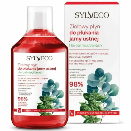 Ziołowy Płyn do Płukania Jamy Ustnej z Chlorheksydyną 500 ml - SYLVECO