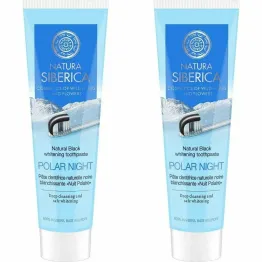 2 x Pasta do Zębów Wybielająca Czarna Polar Night 100 g - Natura Siberica