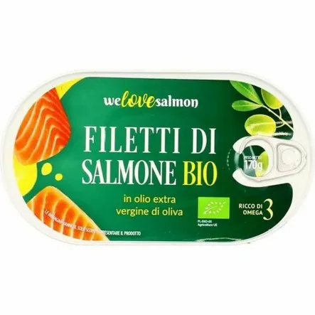 Filet z Łososia w Oliwie z Oliwek Extra Virgin Bio 170 g/100 g - We Love Salmon (data: 30.05.2025)