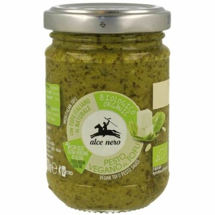 Pesto Bazyliowe z Tofu Wegańskie Bio 130 g - Alce Nero