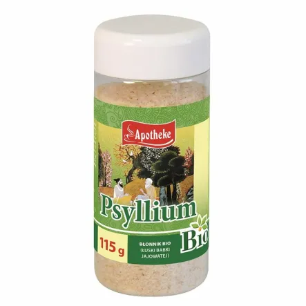 Psyllium Błonnik Bio (Łuski Babki Jajowatej) 115 g - Apotheke