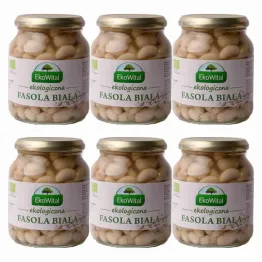 6 x Fasola Biała w Zalewie Bio 360 g (240 g) - Eko-Wital