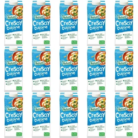 15 x Zagęszczony Produkt Sojowy do Gotowania i Pieczenia Bezglutenowy Bio 200 ml - Natumi