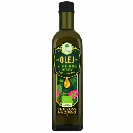 Olej z Nasion Dzikiej Róży Tłoczony na Zimno EKO 100 ml - Dary Natury