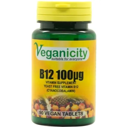Witamina B12 100 ug Cyjankobalamina - Pureveg