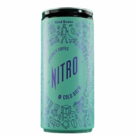 Kawa Nitro Cold Brew Samambaia 200 ml - Hard Beans- Przecena Krótka Data Minimalnej Trwałości