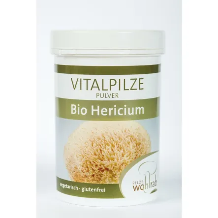 Soplówka Jeżowata Grzyby Hericium Erinaceus Sproszkowane Bio 100 G Pilze Wohlrab WYPRZEDAŻ