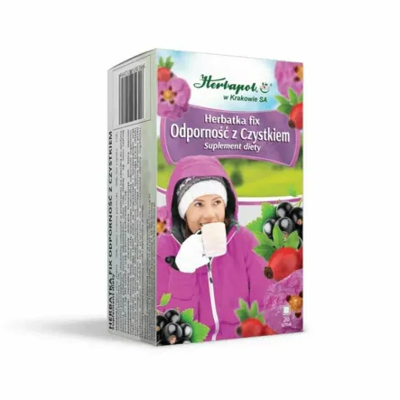 Herbatka Odporność z Czystkiem FIX 40 g (20x 2 g) - Herbapol Kraków
