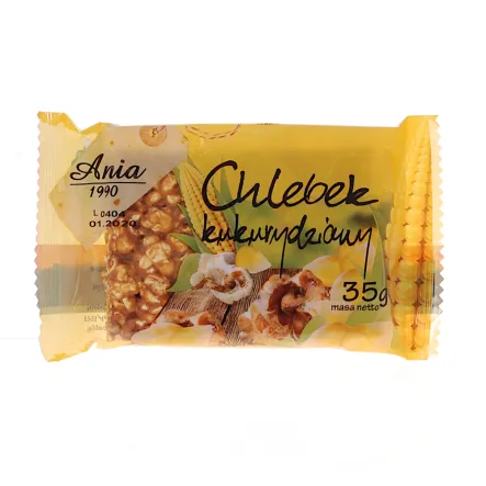Chlebek Kukurydziany w Syropie Ryżowym 35 g Ania - Przecena Krótka Data Minimalnej Trwałości