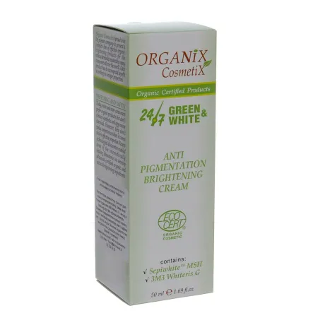Krem Rozjaśniający Przebarwienia Skórne Zmniejszający Produkcję Melaniny 50ml-Organix Cosmetix