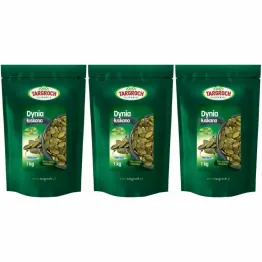 3 x Pestki Dyni bez Łupiny Doypack 1 kg - Targroch