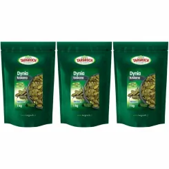 3 x Pestki Dyni bez Łupiny Doypack 1 kg - Targroch