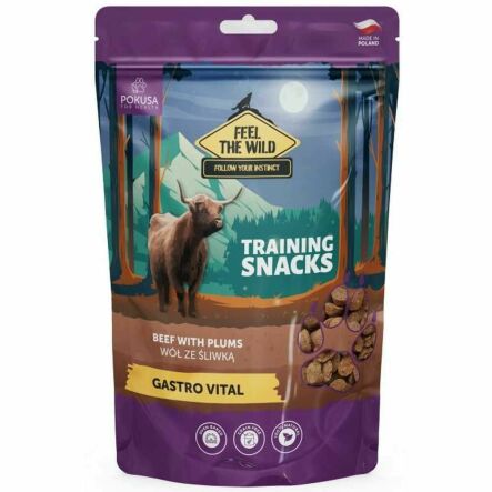 Smaczki Treningowe Dla Psa - Wół ze Śliwką 200 g - Pokusa