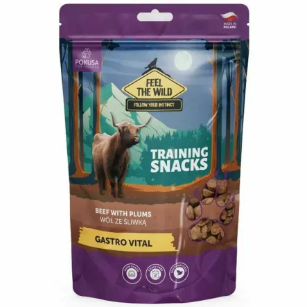 Smaczki Treningowe Dla Psa - Wół ze Śliwką 200 g - Pokusa