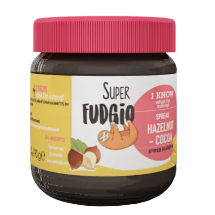 Krem Orzechowo Kakaowy Bezglutenowy Bio 190 g Super Fudgio
