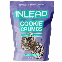 Posypka Ciasteczkowa Bez Dodatku Cukru Dark Chocolate 100 g - Inlead