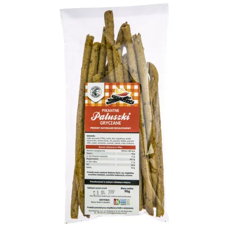 Pikantne Paluszki Gryczane Naturalne Bezglutenowe 90 g Dalej Razem