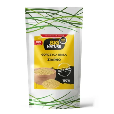 Gorczyca Biała Ziarno 100 g - Big Nature