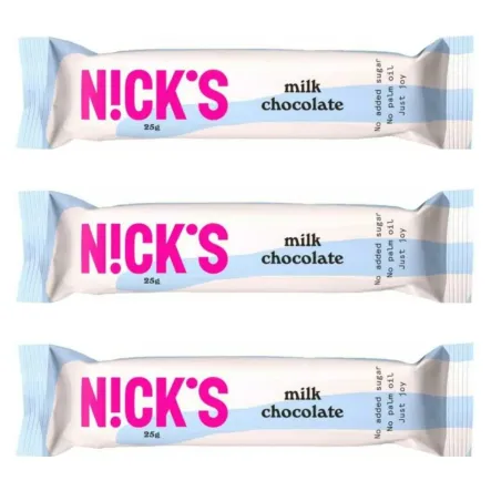 3 x Czekolada Mleczna 25 g - Nicks