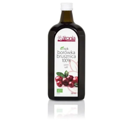Sok Z Borówki Brusznicy Bio 500 Ml - Polska Aronia