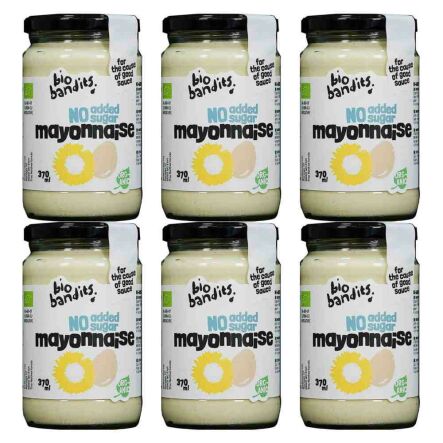 6 x Majonez Jajeczny Bez Dodatku Cukru Bio 370 ml - Bio Bandits