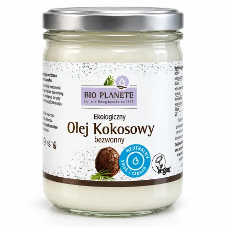 Olej Kokosowy Bezwonny Rafinowany BIO 400 ml - Bio Planete