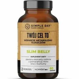 Slim Belly - Twój Cel To: Wsparcie Metabolizmu Tłuszczów 60 Kapsułek - Simple Day