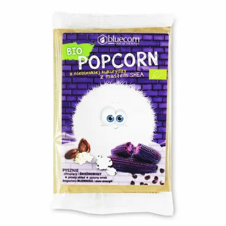Popcorn z Niebieskiej Kukurydzy z Masłem Shea i Solą Bio 100 g - Bluecorn