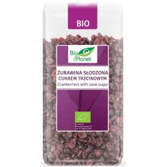 Żurawina Słodzona Cukrem Trzcinowym Bio 400 g - Bio Planet