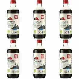 6 x Sos Sojowy Tamari 25% Mniej Soli Bezglutenowy Bio 500 ml - Lima