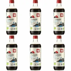 6 x Sos Sojowy Tamari 25% Mniej Soli Bezglutenowy Bio 500 ml - Lima