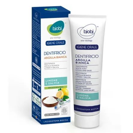 Pasta Do Zębów Cytrynowa Glinka Szałwia Bez Fluo. 75ml-Bjobj