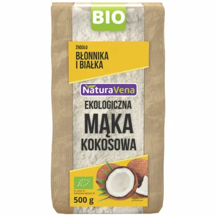 Mąka Kokosowa Bio 500 g - NaturAvena