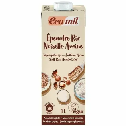 Napój Roślinny Orkisz- Ryż- Orzechy Laskowe- Owies BIO 1l - Ecomil