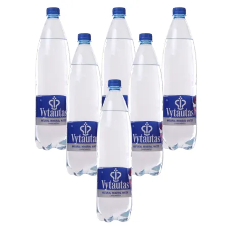 6 x Woda Mineralna Gazowana 1 l - VYTAUTAS