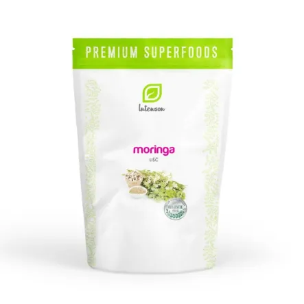 Moringa Liście Suszone 50 g - Intenson - Przecena Krótka Data Minimalnej Trwałości