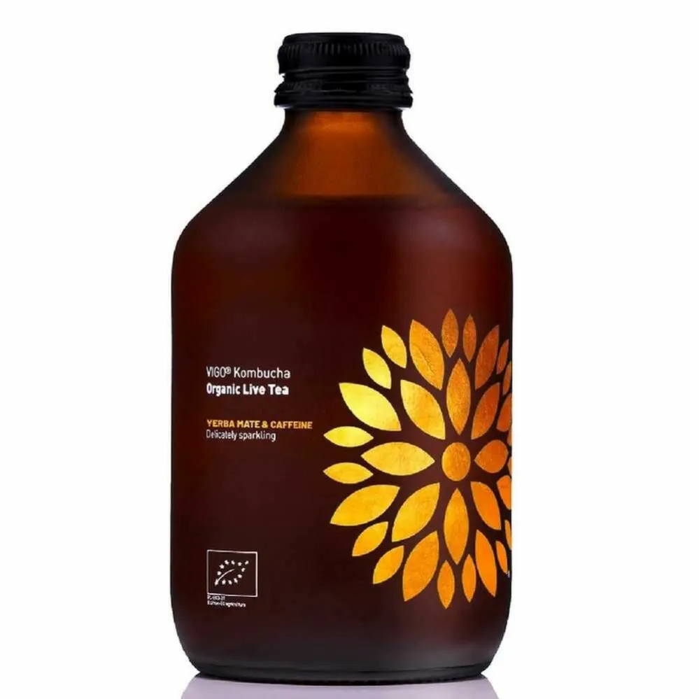 Kombucha Yerba Mate z Kofeiną BIO 330 ml - VIGO