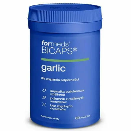 BICAPS Bezzapachowy Ekstrakt Czosnku Garlic 60 Kapsułek - Formeds