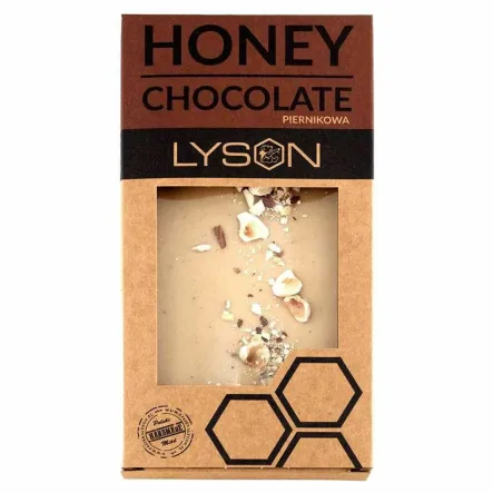 Czekolada Biała o Smaku Piernika i Miodu 100 g - Łysoń