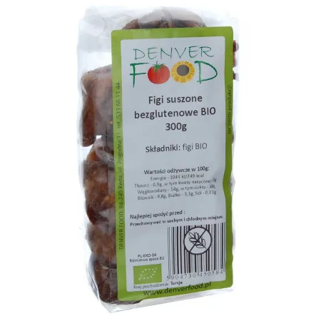 Figi Suszone Bezglutenowe Bio 300 g - Denver