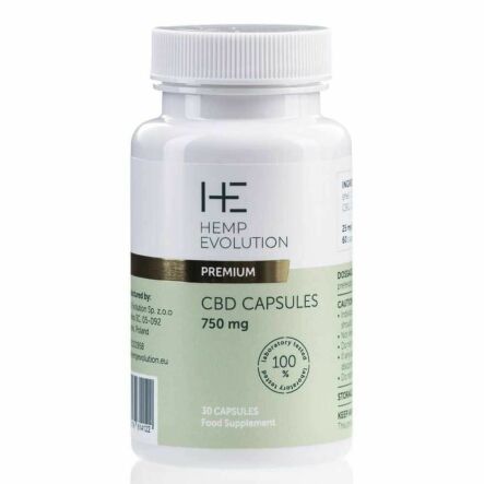 CBD 25 mg Fitoskładników Kapsułki Premium 30 Sztuk - Hemp Evolution
