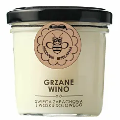 Świeca Sojowa Grzane Wino 120 ml - Miodowa Mydlarnia