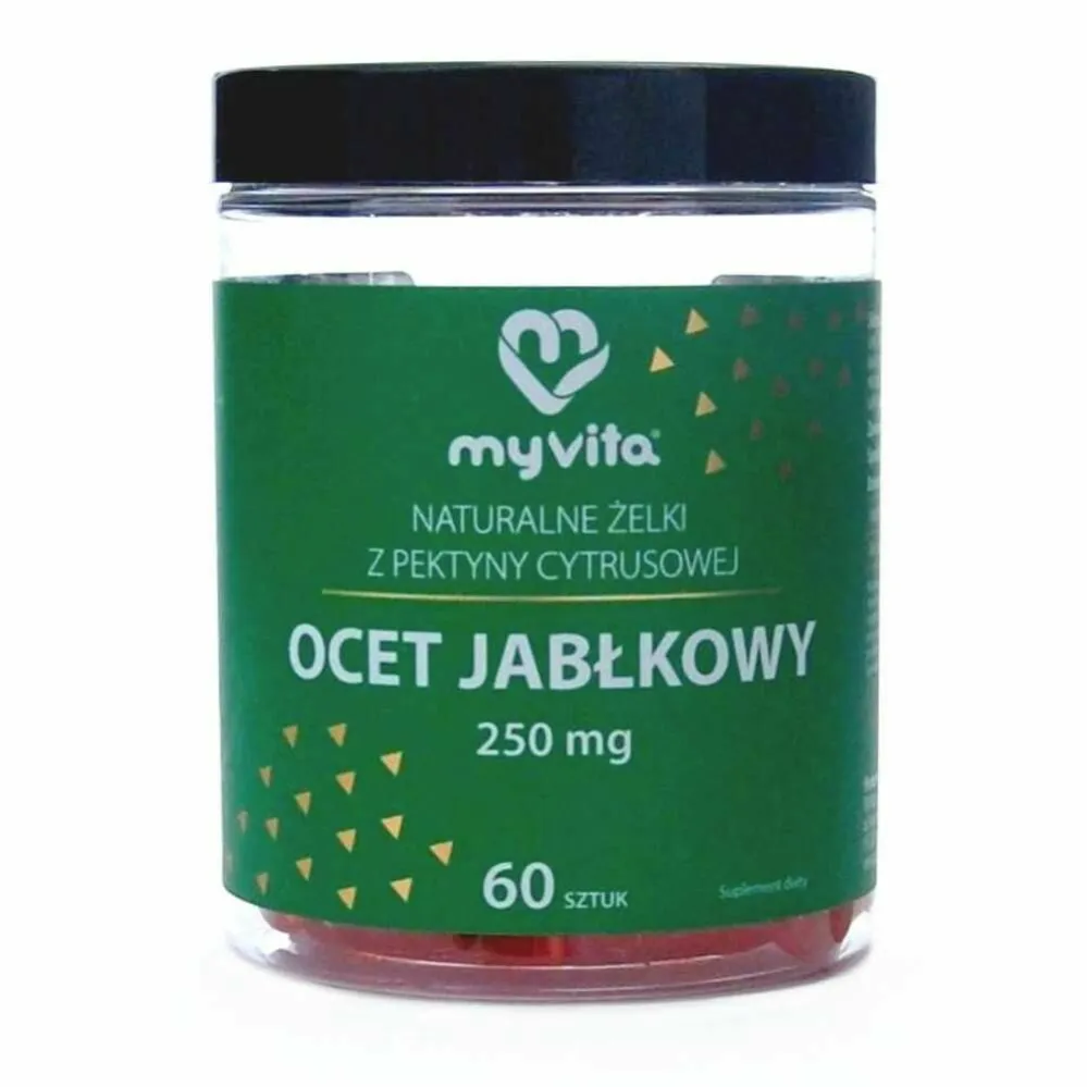 Żelki Naturalne Ocet Jabłkowy 60 sztuk - MyVita