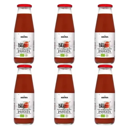 6 x Sos Pomidorowy Passata Bio 680 g - Naura