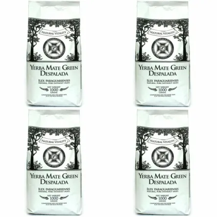 4 x Yerba Mate Green Despalada 1 kg