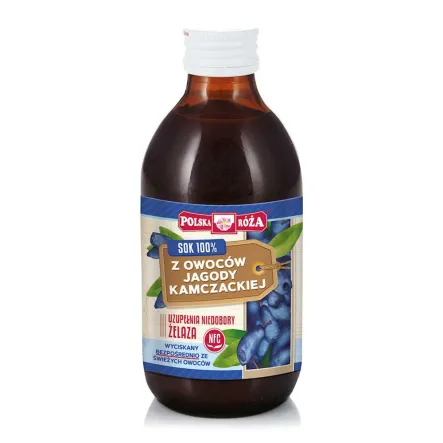 Sok z Owoców Jagody Kamczackiej 100% 250 ml Polska Róża - Wyprzedaż