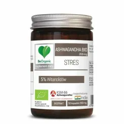 Ashwagandha Ekstrakt Bio 50 Kapsułek 200 mg - BeOrganic