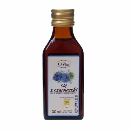 Olej z Czarnuszki Zimno Tłoczony 100 ml -  Olvita