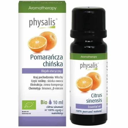 Olejek Eteryczny Pomarańcza Chińska Bio 10 ml - Physalis